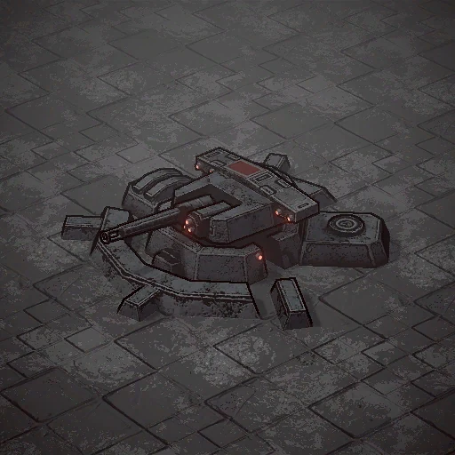 Turret "AK-125" as it appears in the Dust Front RTS demo, from the game files of build 23882143