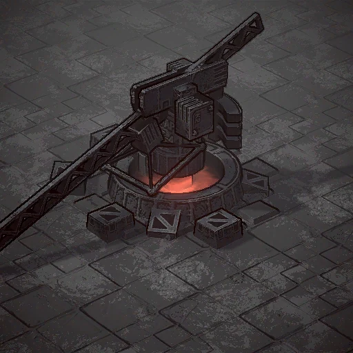 Construction crane as it appears in the Dust Front RTS demo, from the game files of build 23882143