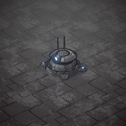 Plasma turret as it appears in the Dust Front RTS demo, from the game files of build 23882143