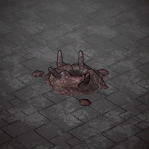 Subterranean worm as it appears in the Dust Front RTS demo, from the game files of build 23882143