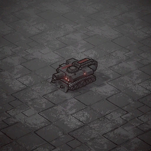 Flamethrower tank as it appears in the Dust Front RTS demo, from the game files of build 23882143