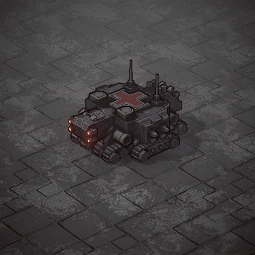 Mobile support camp as it appears in the Dust Front RTS demo, from the game files of build 23882143